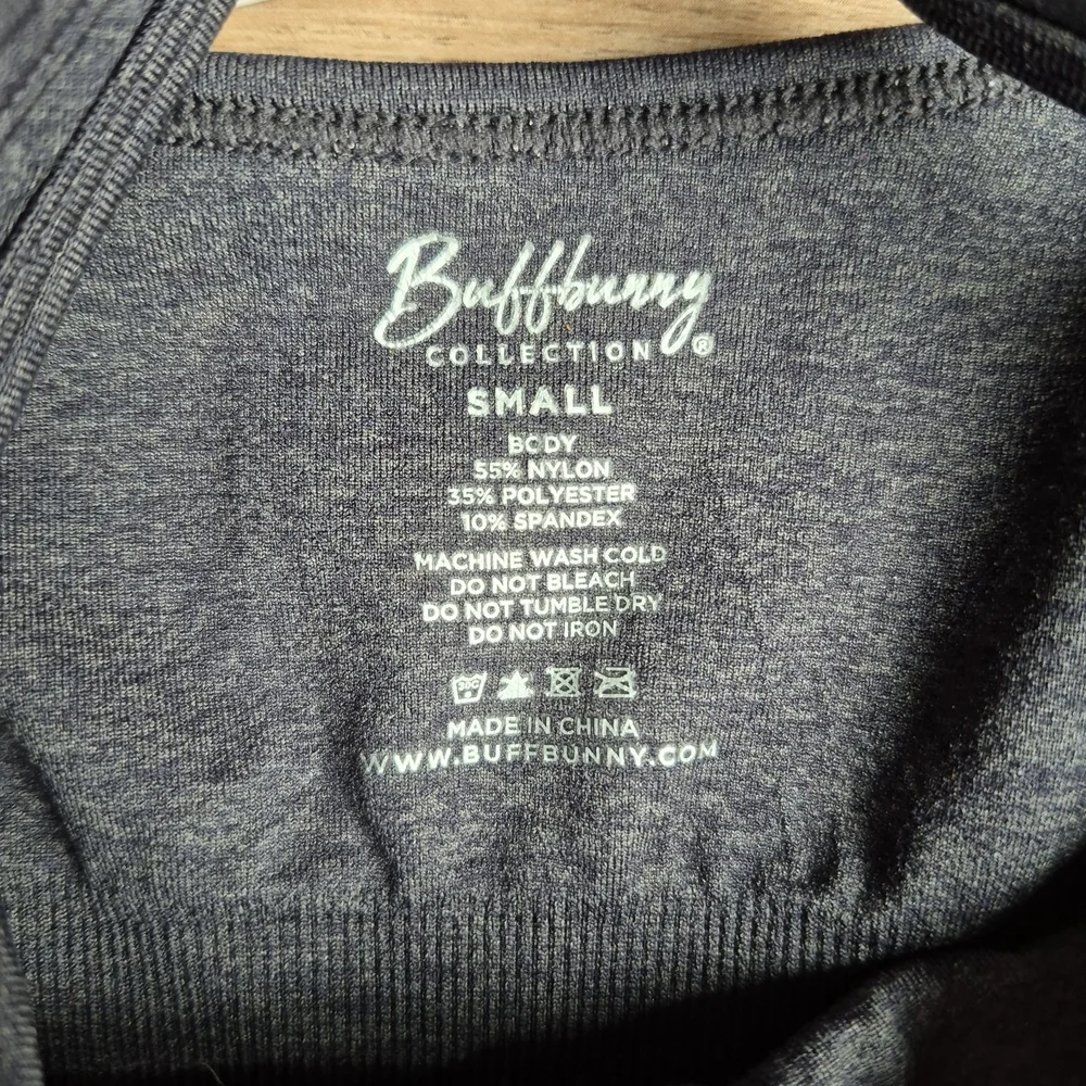 NWT Buff Bunny Corset Charcoal Gray Bodysuit Seamless Shapewear Small 24" Inseam - Picture 7 of 9